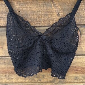 Sophisticated Black Lace Bralette